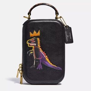 Coach X Jean Michel Basquiat Alie Camera Bag With Snakeskin Detail Like New